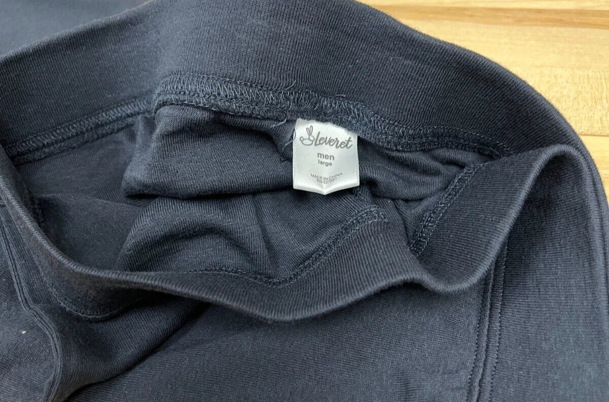 Leveret Men's Navy 2 Piece Pajama Set 100% Cotton Size Large - NWT