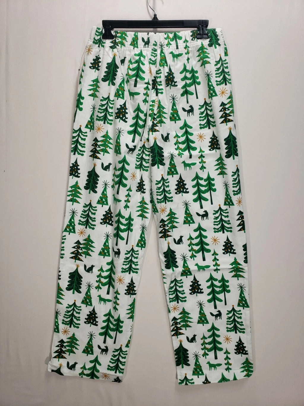 Nordstrom Pajama Set Mens MEDIUM Christmas Trees Flannel Long Sleeve $69 NEW