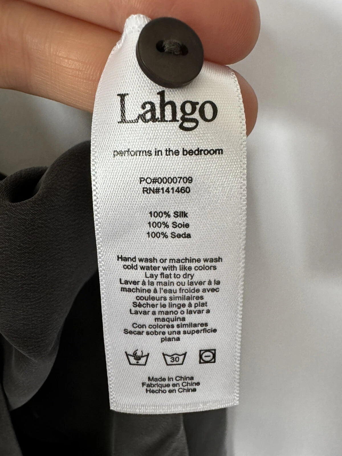 Lahgo Lunya Washable Silk Men’s Pajama Set Size XXL New Meditative Grey