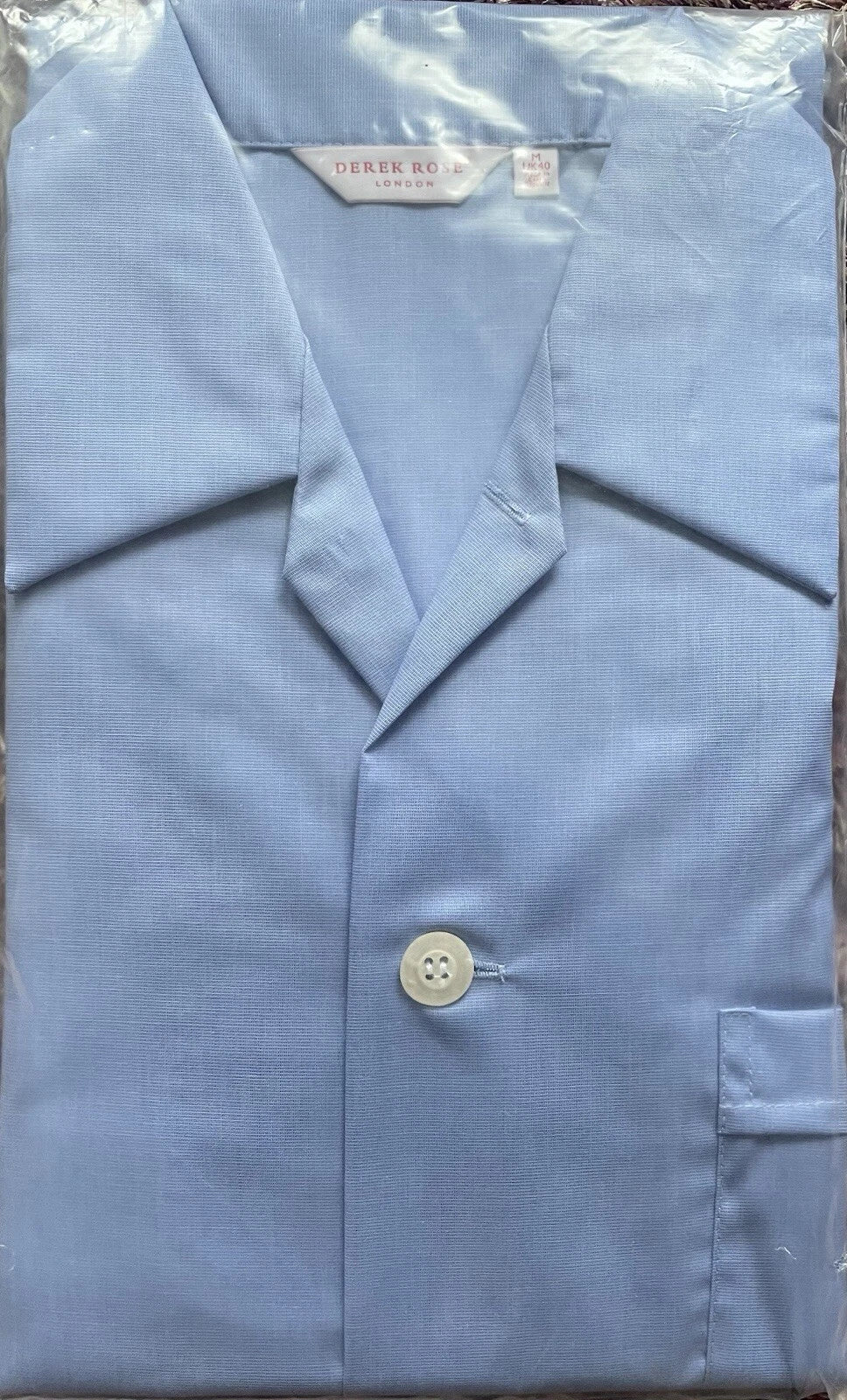 Derek Rose Men's  Pyjamas  Blue Lightweight Classic Fit,  S, M , L, XL  RRP£225