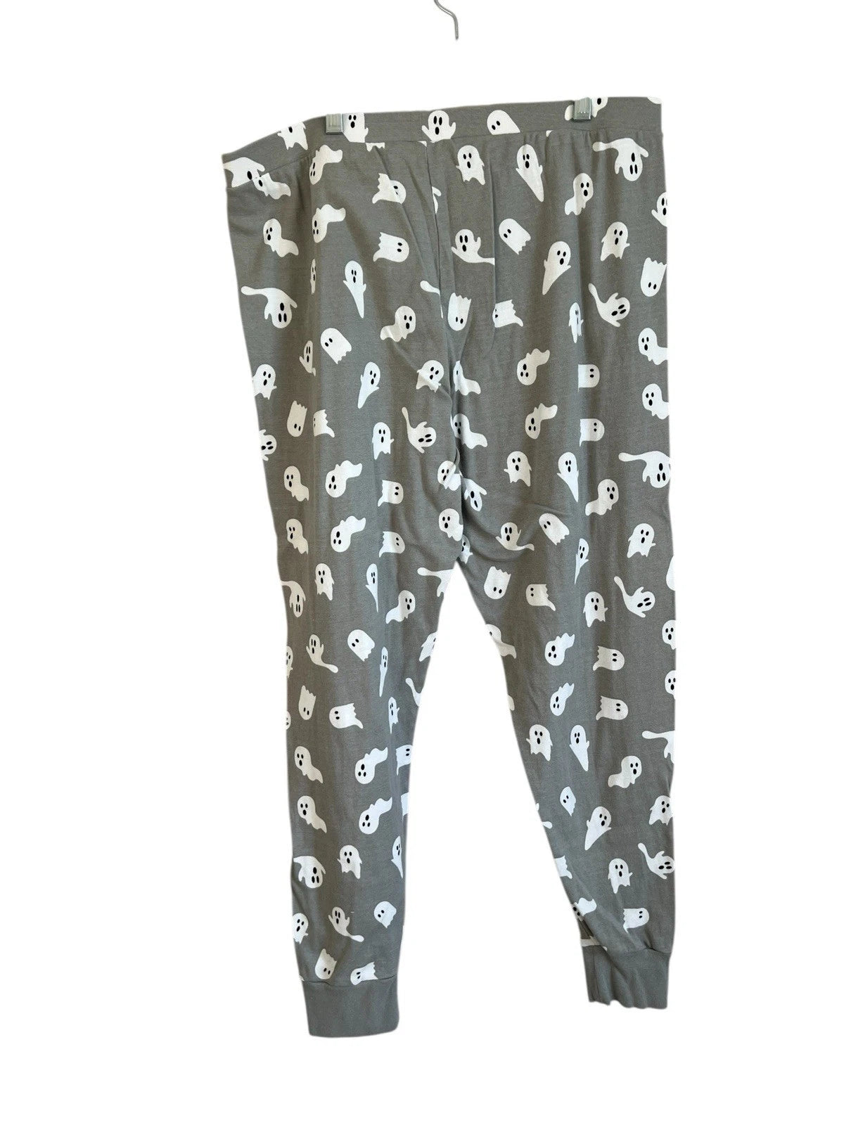 Men’s Large Ghost 2 Pajama Set 100% Cotton Gray Size Large Soft  Halloween