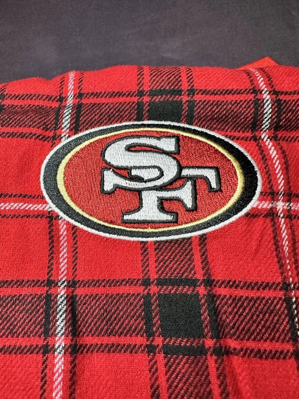 Official San Francisco 49ers NFL Team Apparel Sleepwear 2-piece Pajama Set 4XL
