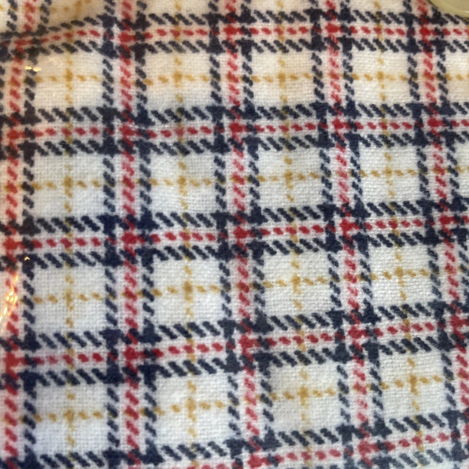 Vintage JCPenney Notch Collar Pajama Set Men's Size XL Plaid Flannel NOS