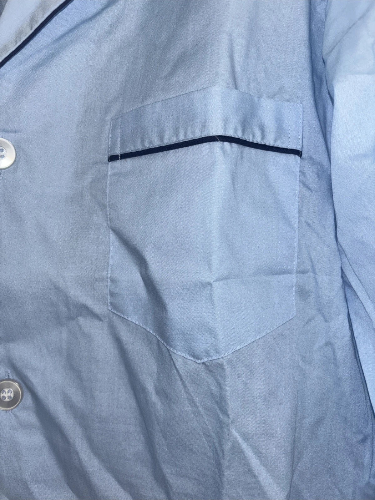 Savile Row Blue Two Piece Pajama Set Size Medium