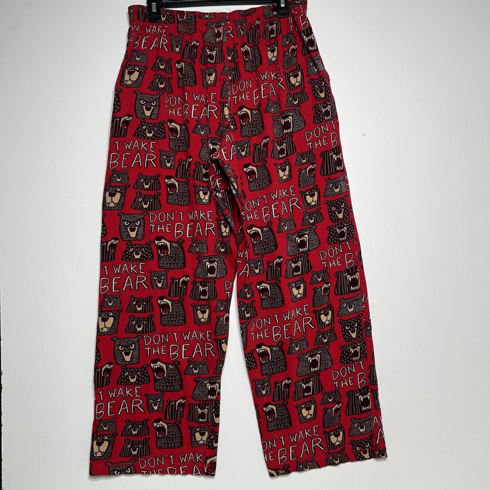 Lazy One Don’t Wake The Bear Mens Pajama Set, Pants and Shirt - Size L