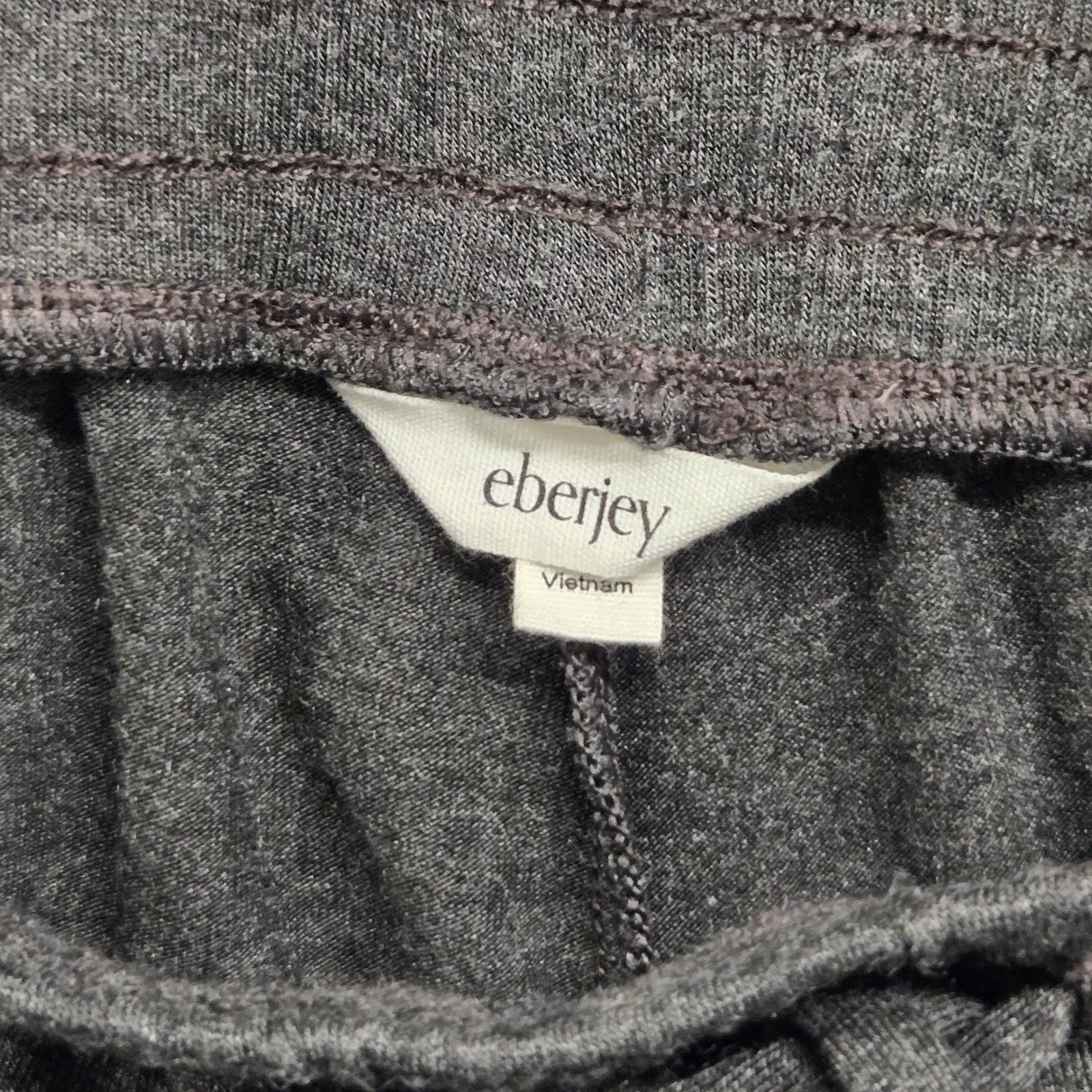 Eberjey Henry Mens Gray Modal Blend Lounge Pajama Set Henley Long Sleeve Medium