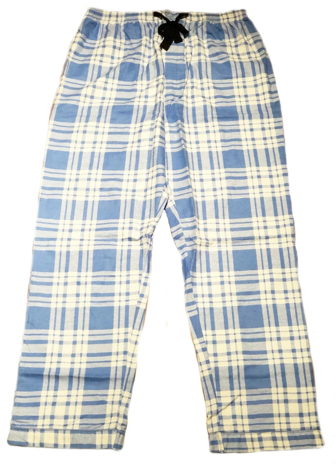 Men's Long Sleeve Pajama Lounge Set Comfortable PJ's Soft Fleece Plaid Sleepwear