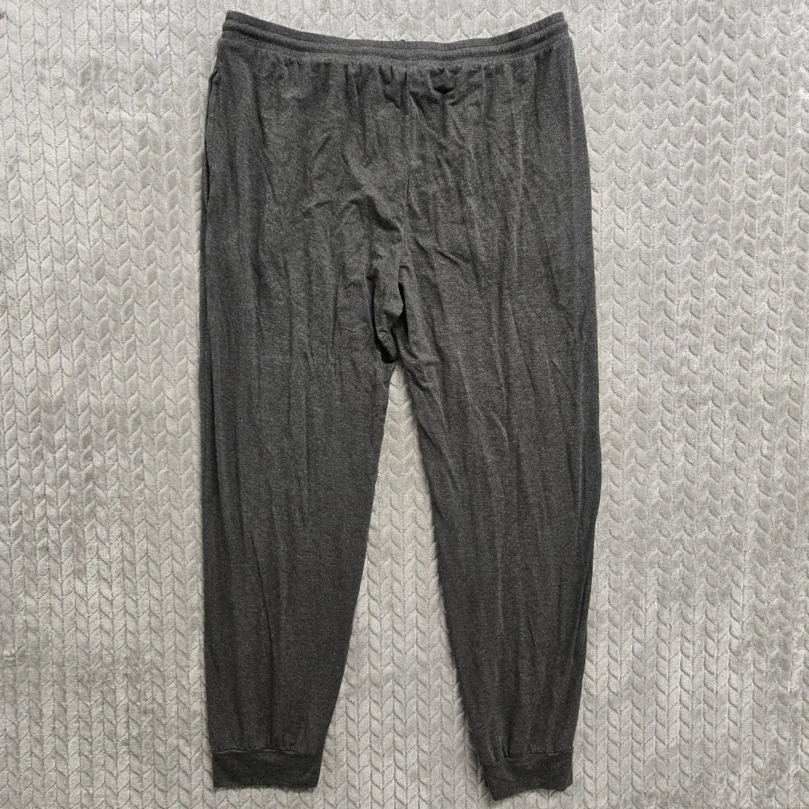 Eberjey Henry Mens Gray Modal Blend Lounge Pajama Set Henley Long Sleeve Medium