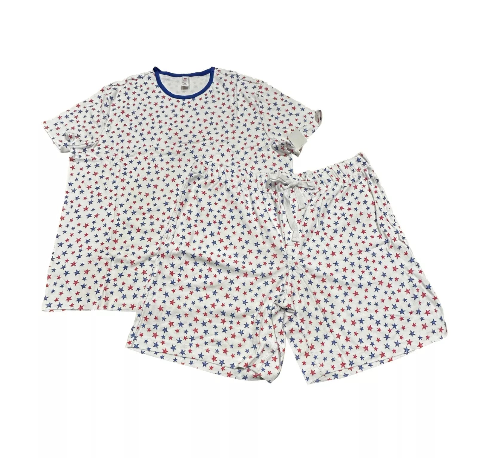 Men's Americana Matching Family Pajama Set - White XL Tall