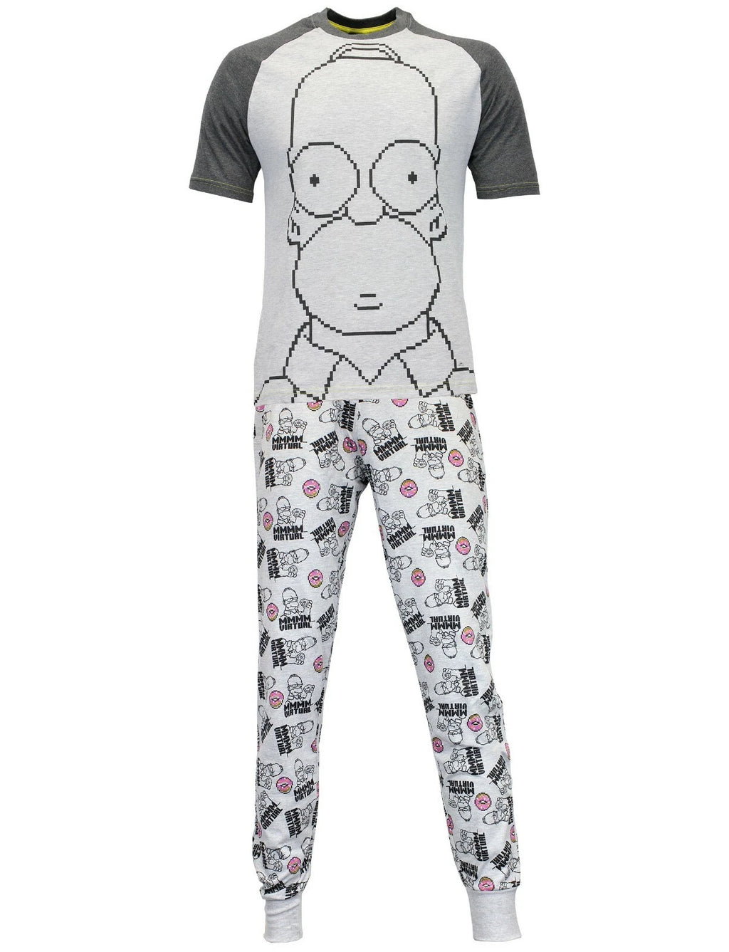 Homer Simpson The Simpsons Pyjamas Adults Mens S M L XL XXL PJs Pyjama Set Donut