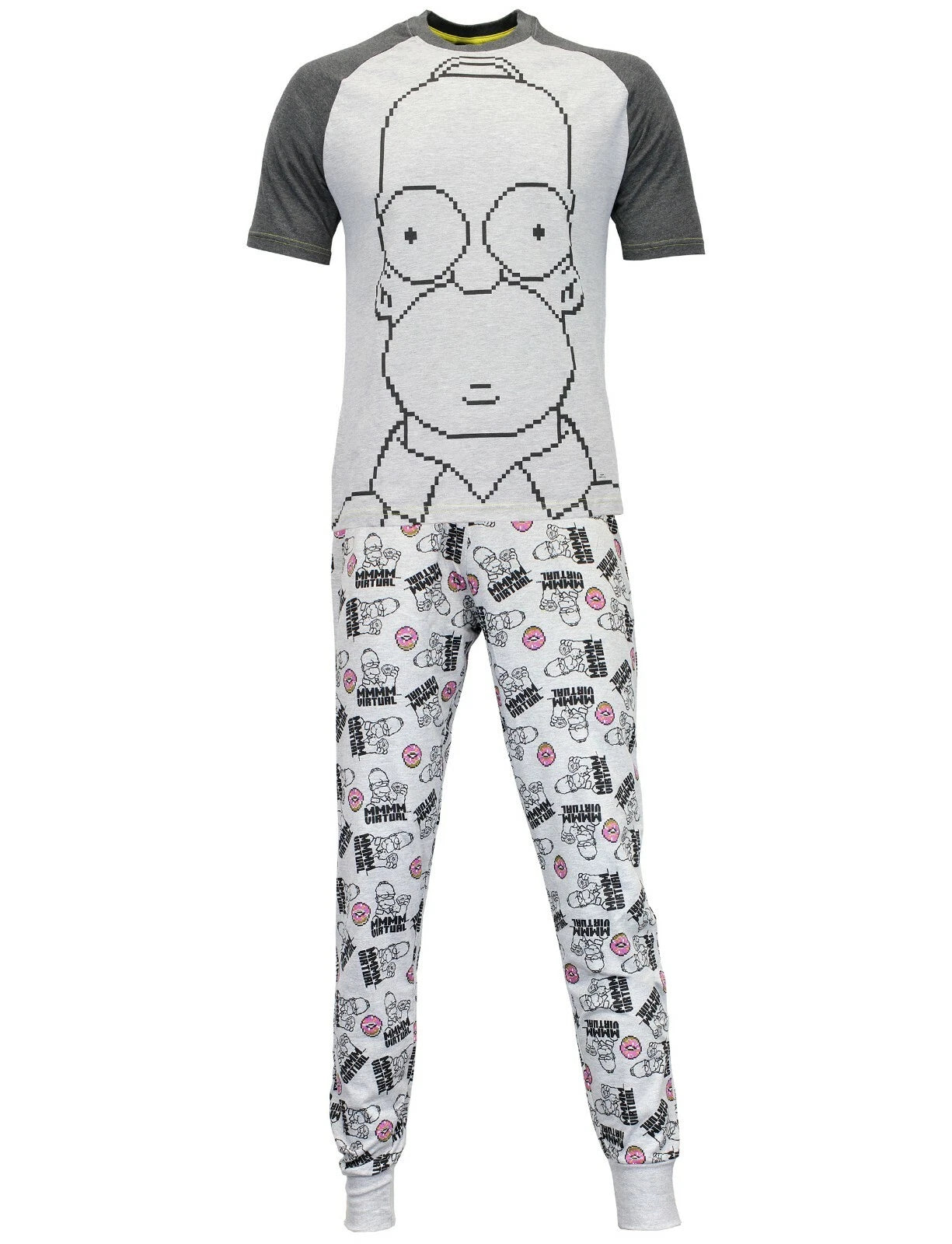 Homer Simpson The Simpsons Pyjamas Adults Mens S M L XL XXL PJs Pyjama Set Donut