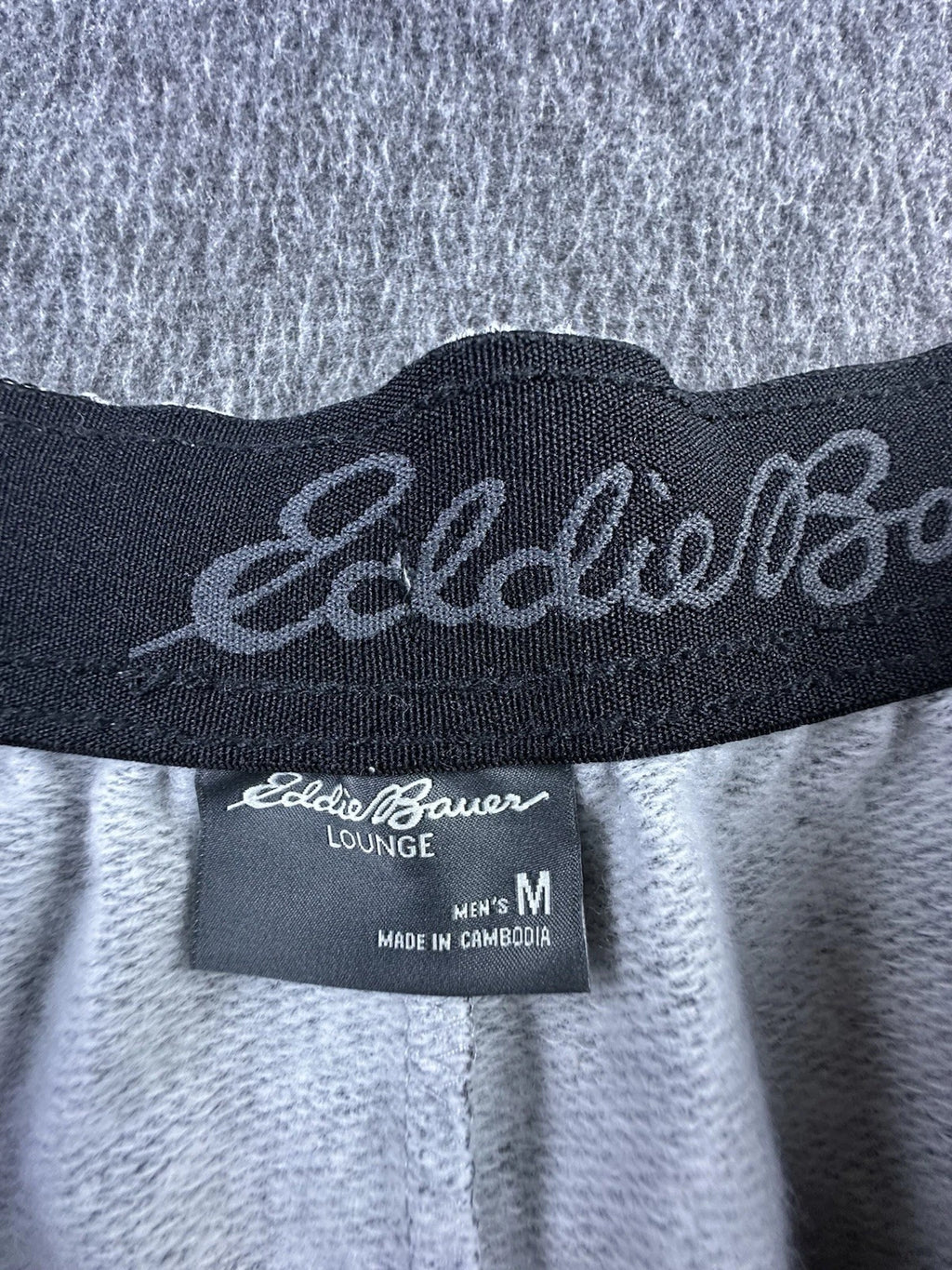 Eddie Bauer Pajama Set Mens Medium 2 Piece Blue Gray Long Sleeve Pants Lounge