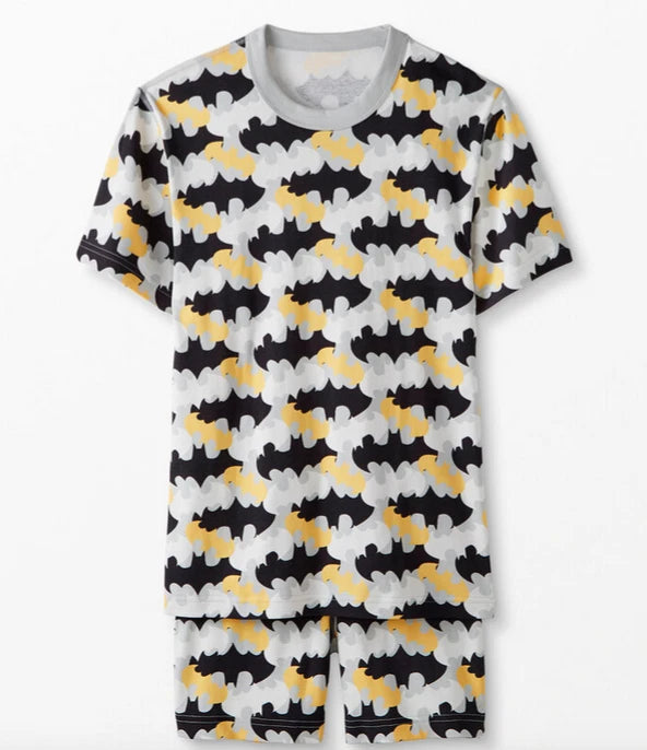 NWOT HANNA ANDERSSON BATMAN CAMO ADULT UNISEX SHORT JOHN PAJAMAS LARGE L