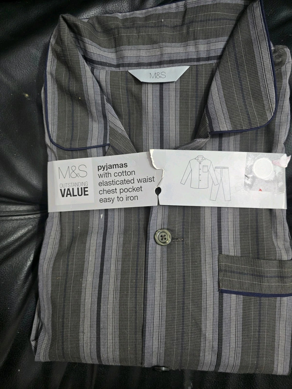 mens pyjamas set long sleeve Xxl 47/49 Chest