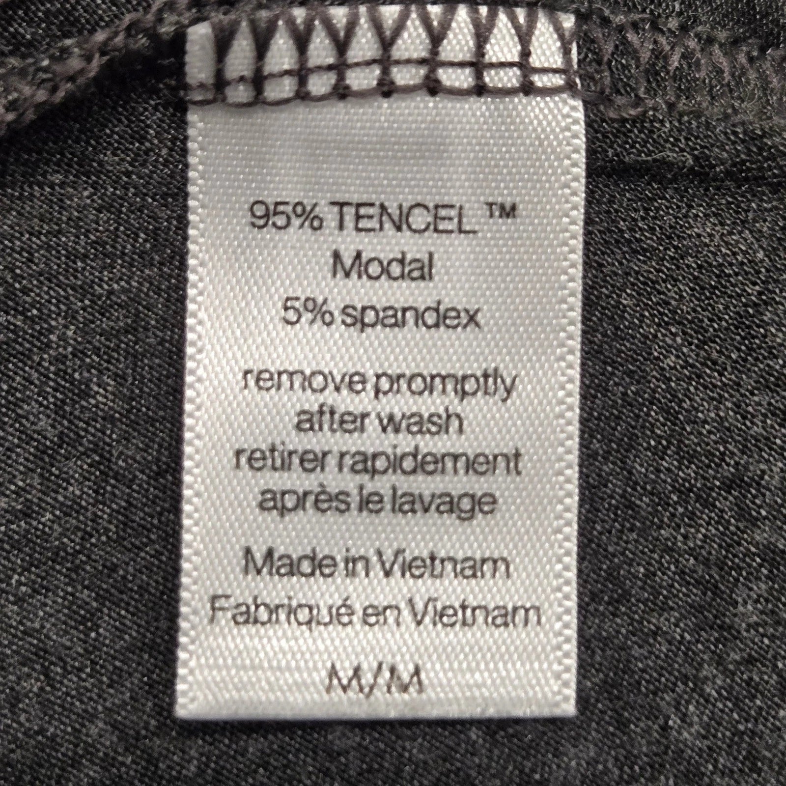 Eberjey Henry Mens Gray Modal Blend Lounge Pajama Set Henley Long Sleeve Medium