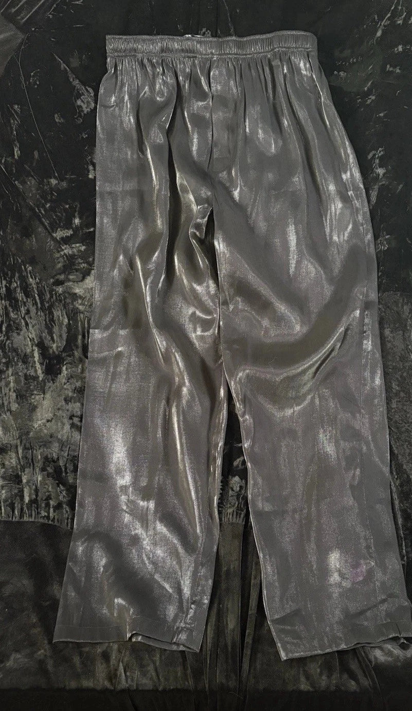 Pierre Cardin Sleep Pants Men’s Pajama Metallic Charcoal Size L /XL NWOT See Set