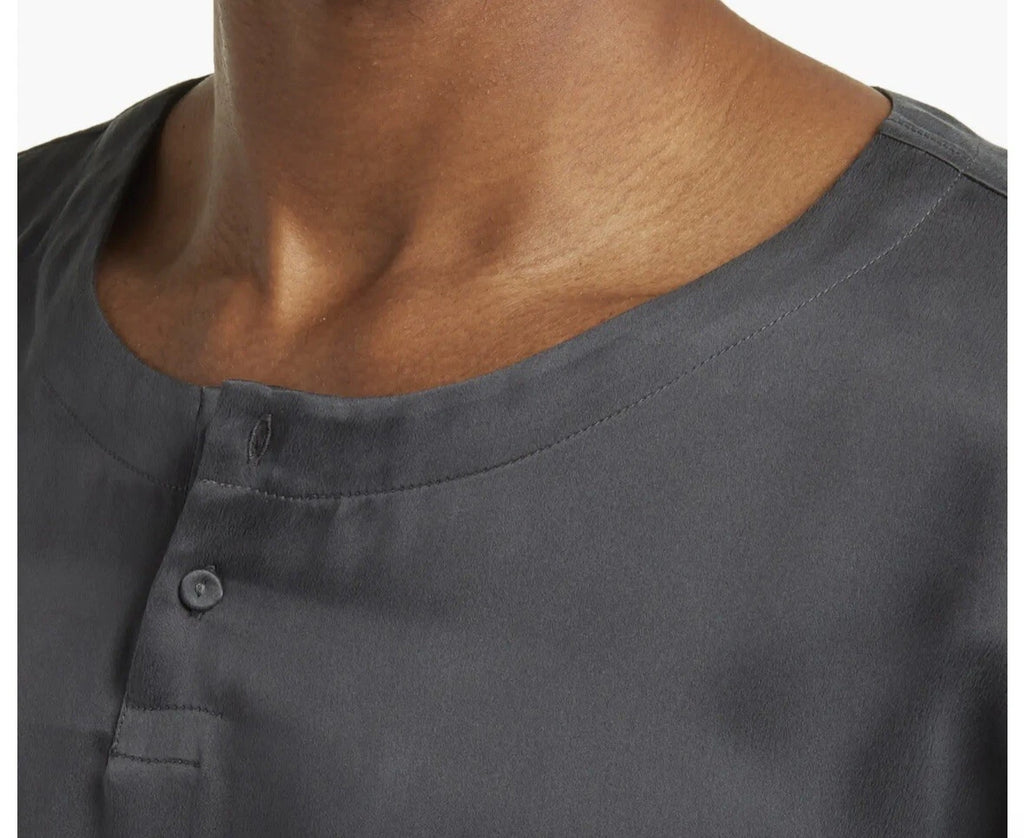 Lahgo Lunya Washable Silk Men’s Pajama Set Size XXL New Meditative Grey