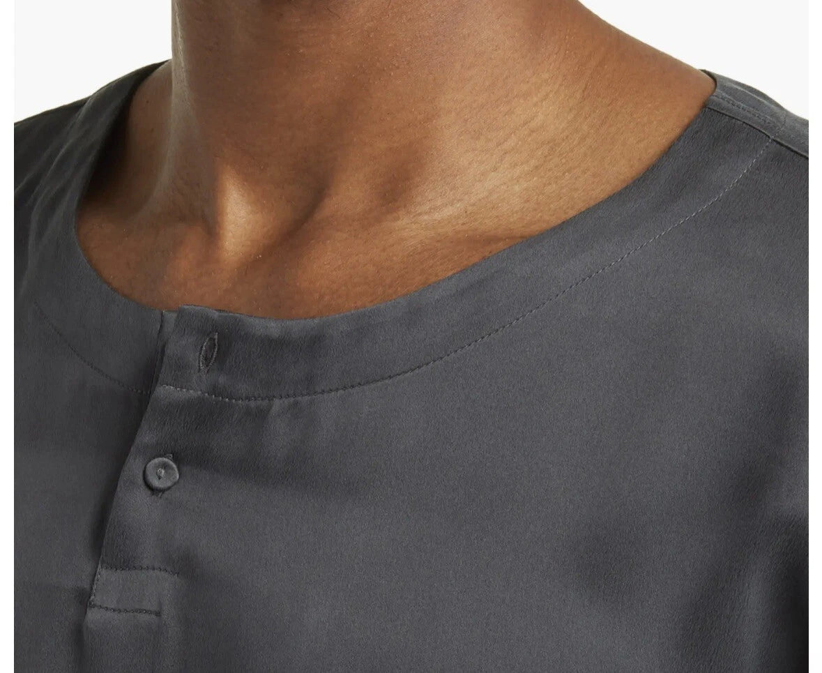 Lahgo Lunya Washable Silk Men’s Pajama Set Size XXL New Meditative Grey