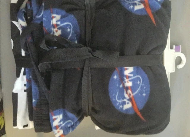 New! NASA Logo Novelty Pajama Bioworld Buzz Aldrin Men's Set Size: XL