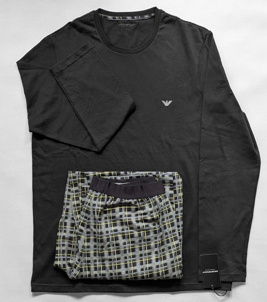 Emporio Armani pajamas set cotton pattern mix size M