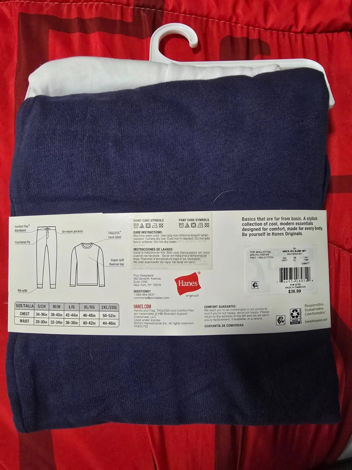 hanes mens sleep set