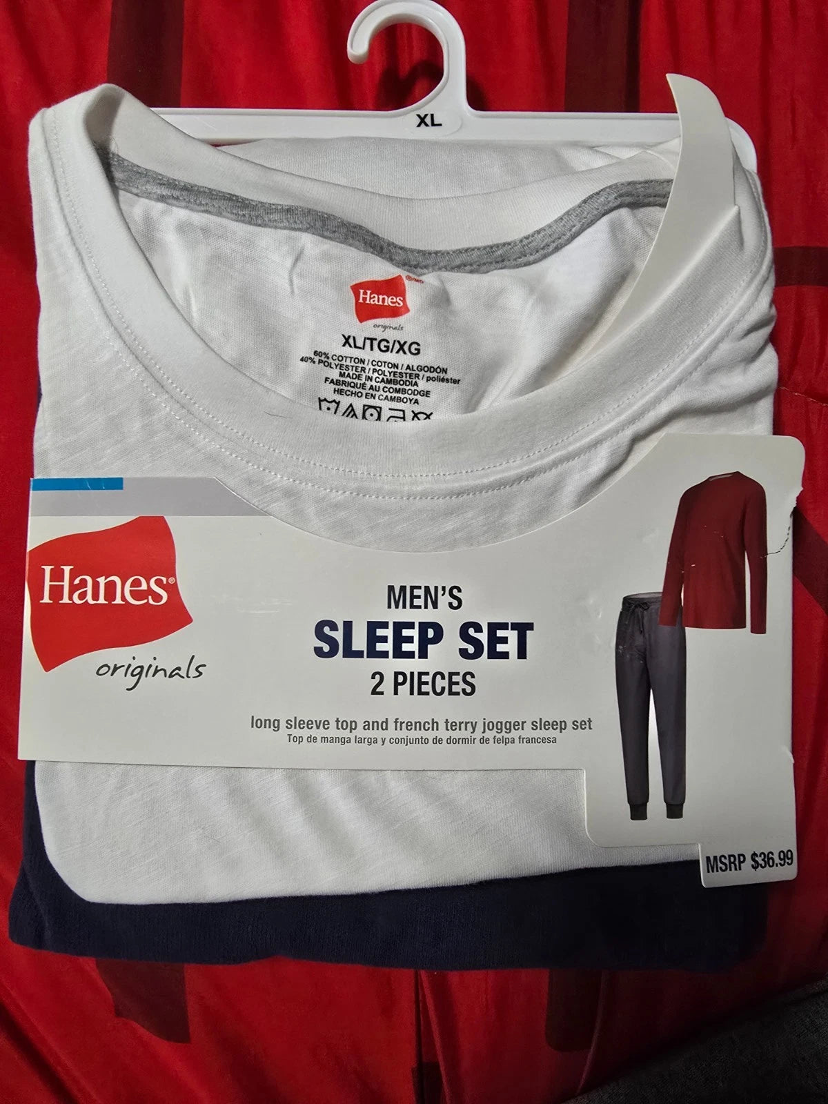hanes mens sleep set