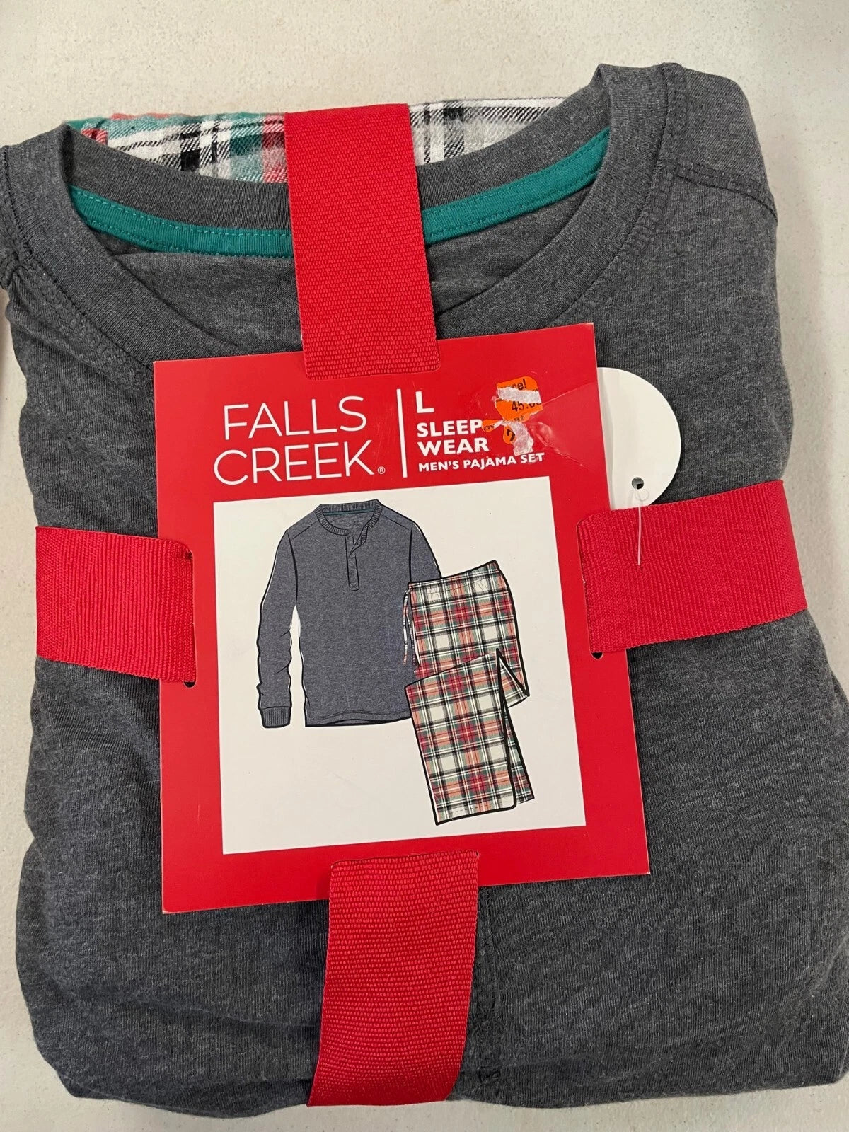 Falls Creek Sleep Wear Men's Pajama Set Size L NEW WITH TAGS