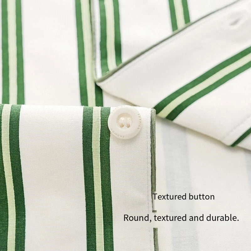 Fashion New Men's Striped Sleepwear Antibacterial Comfortable Fashion Pajama Set