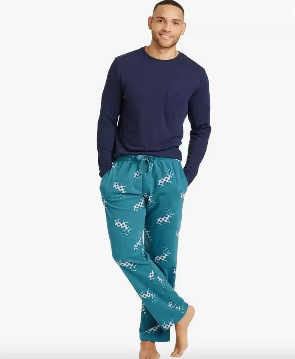 Men's Plaid Microfleece Pajama Set 2pc - Goodfellow & Co XL