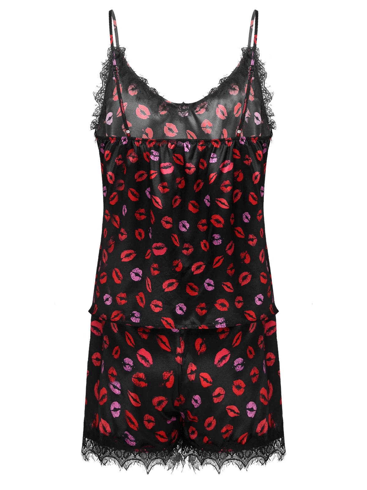 Mens Satin Pajamas Set Sleeveless Tank Top with Shorts Sleepwear Nightwear