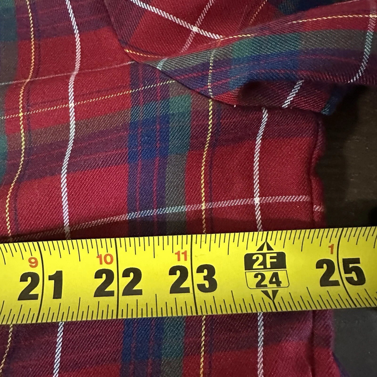 Disney Store Mickey Mouse Pajama Set Men’s Large Plaid Light Flannel Christmas