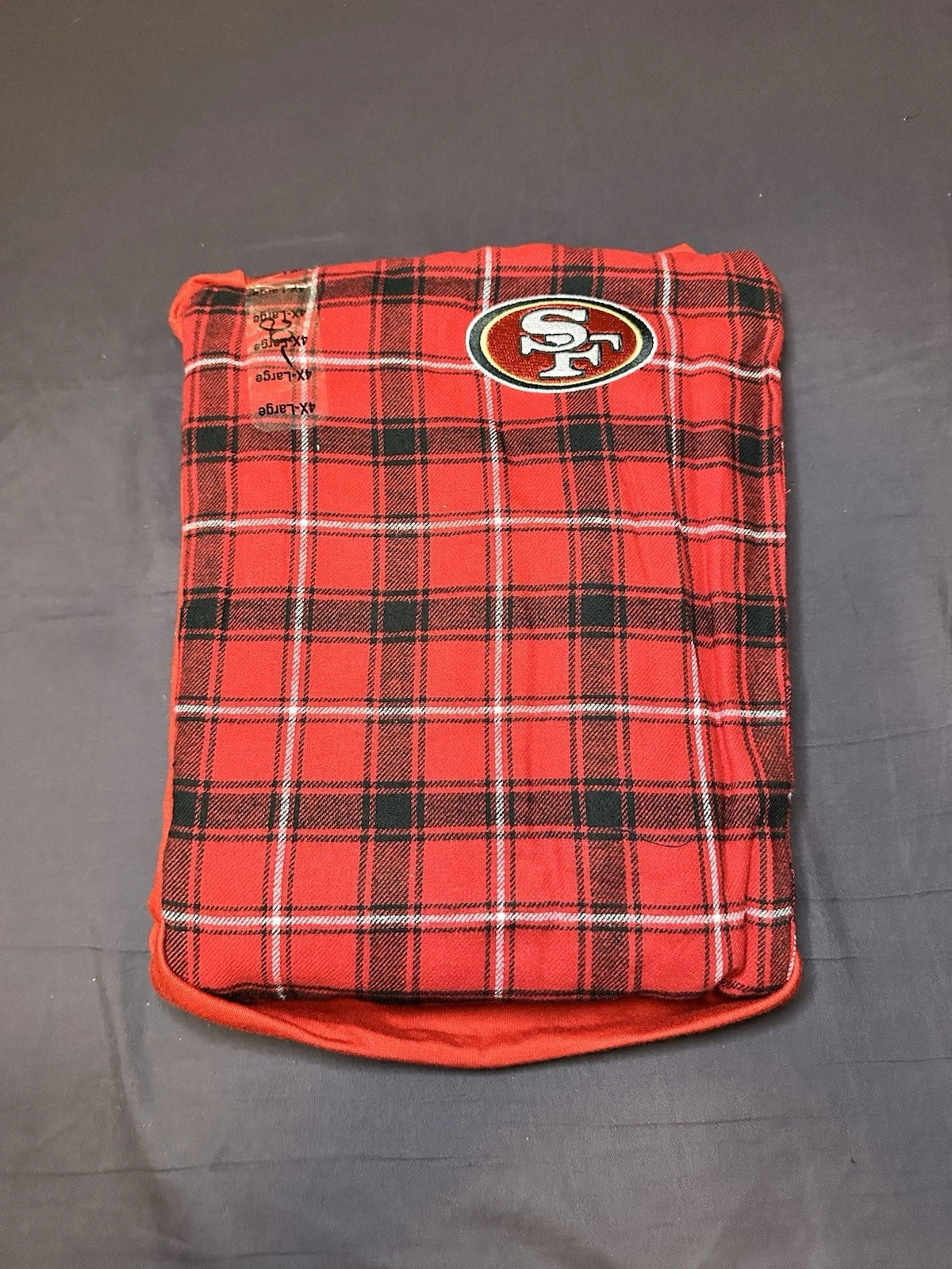 Official San Francisco 49ers NFL Team Apparel Sleepwear 2-piece Pajama Set 4XL
