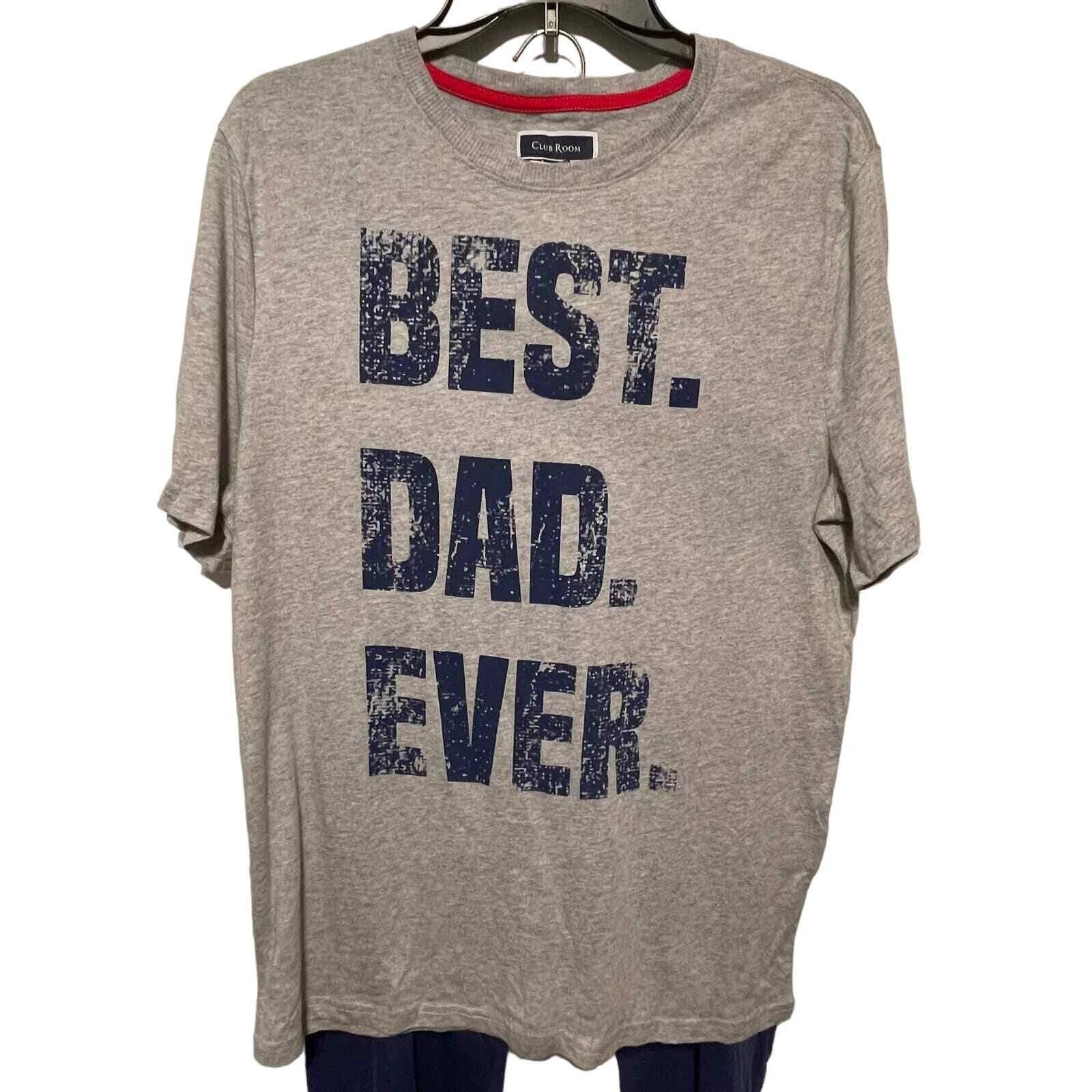Club Room Men's Best Dad Pajama Set blue/grey medium