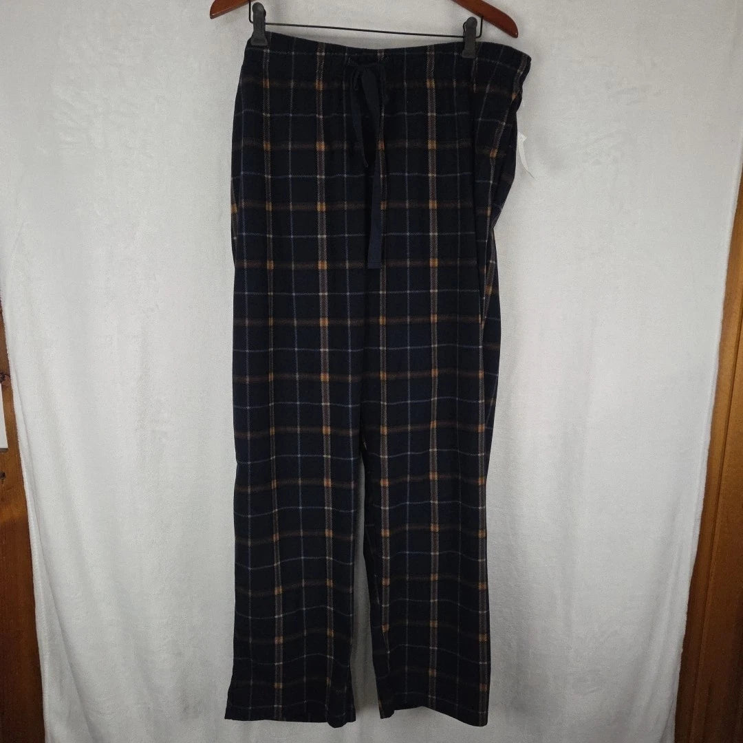 Cuddl Duds Men's Cozy Lodge Fleece Pajama Set Size 2XL Blue Plaid NWT
