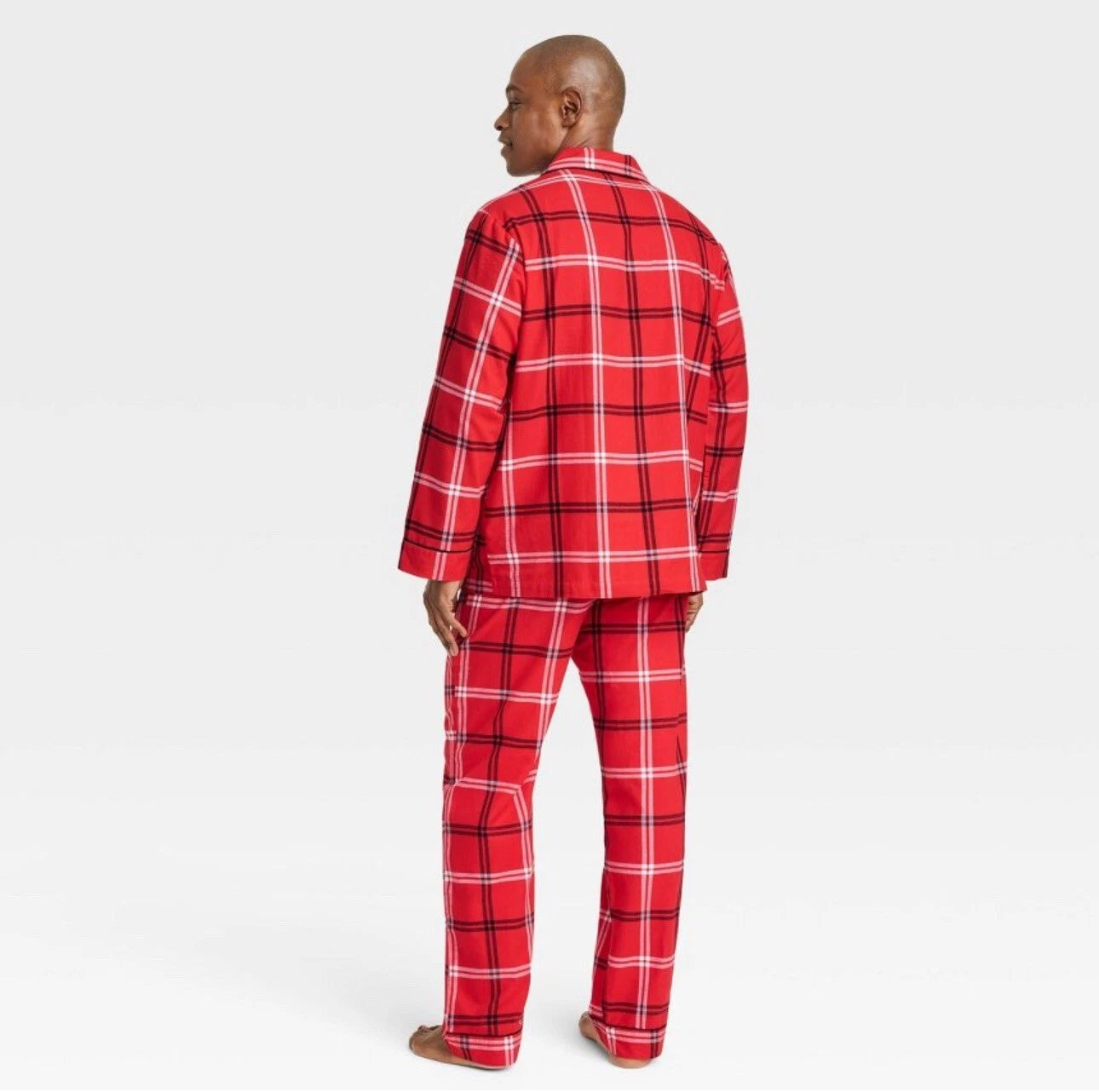Men's Plaid Flannel Matching Family Pajama Set - Wondershop Red