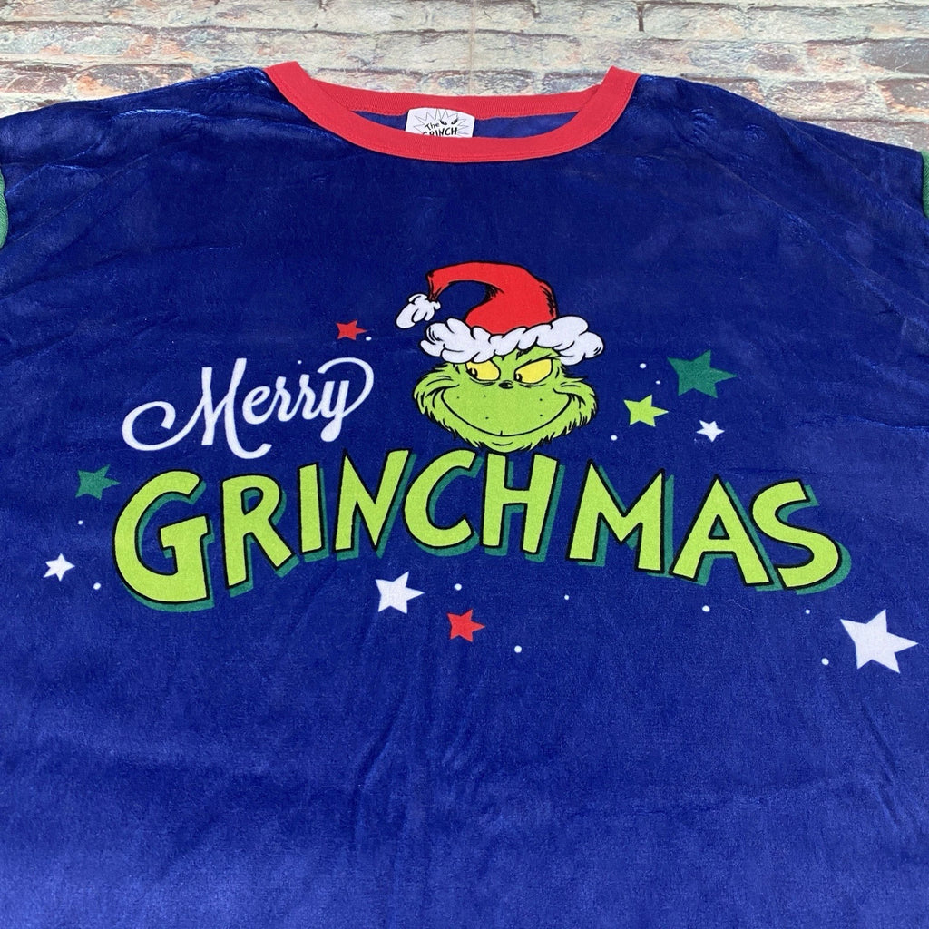 Grinch Christmas Pajamas Adult 2XLT Tall Plaid PJ Set Holiday Mens