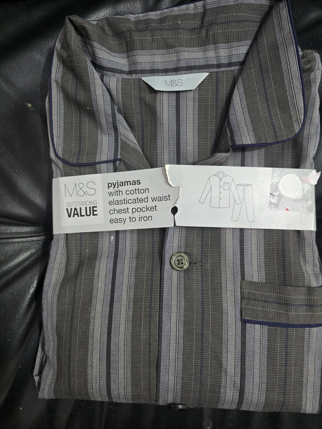 mens pyjamas set long sleeve Xxl 47/49 Chest