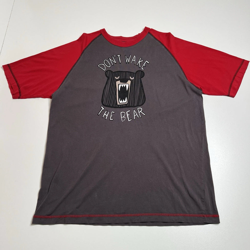 Lazy One Don’t Wake The Bear Mens Pajama Set, Pants and Shirt - Size L