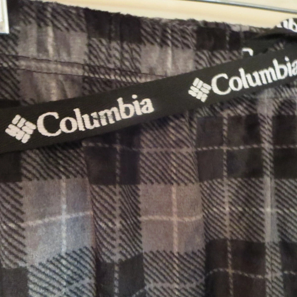 NWT Columbia Men's Black/Gray FLEECE Pants/ Pajama/Lounge Sz Small