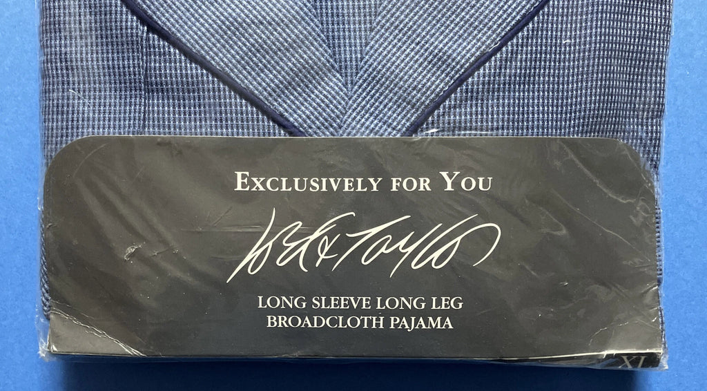 Lord & Taylor Men's  Broadcloth Pajamas  XL NEW Long Sleeve and Leg Cotton Poly