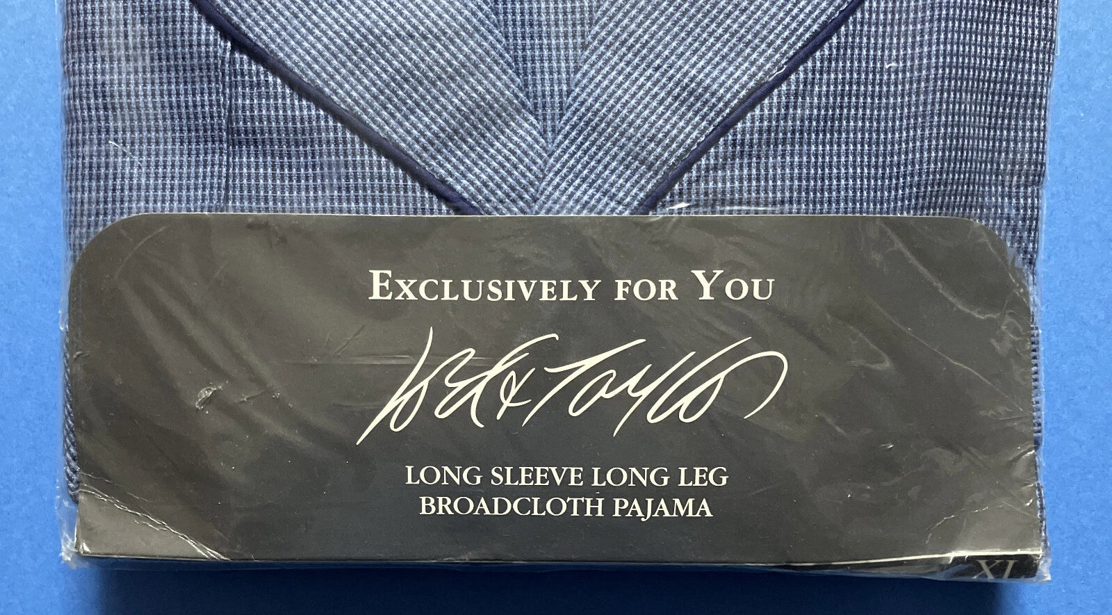 Lord & Taylor Men's  Broadcloth Pajamas  XL NEW Long Sleeve and Leg Cotton Poly