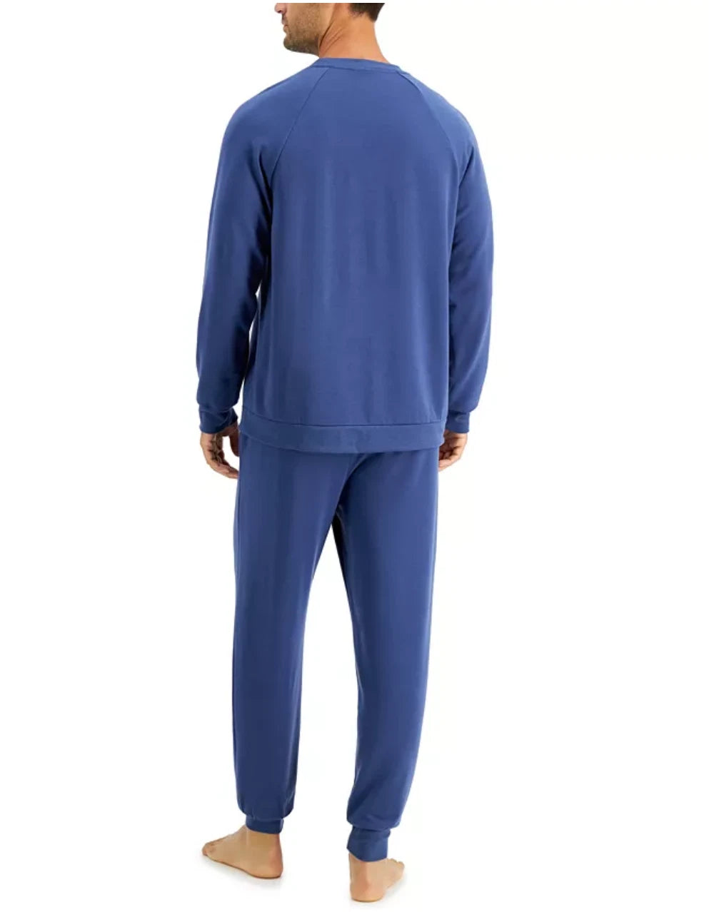 FAMILY PAJAMAS Men's Crew Love Family Pajama Set sz S Small Blue PJs