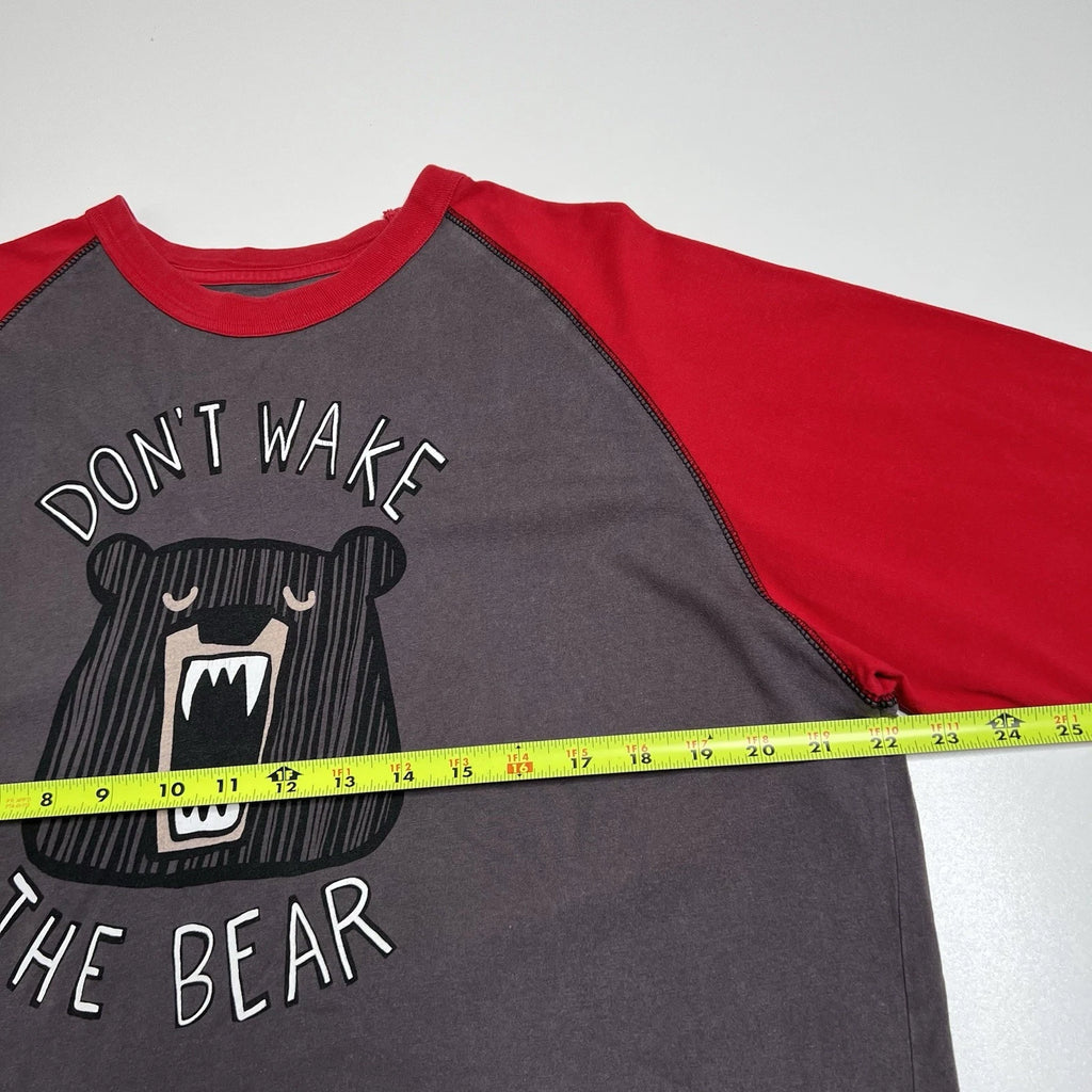 Lazy One Don’t Wake The Bear Mens Pajama Set, Pants and Shirt - Size L