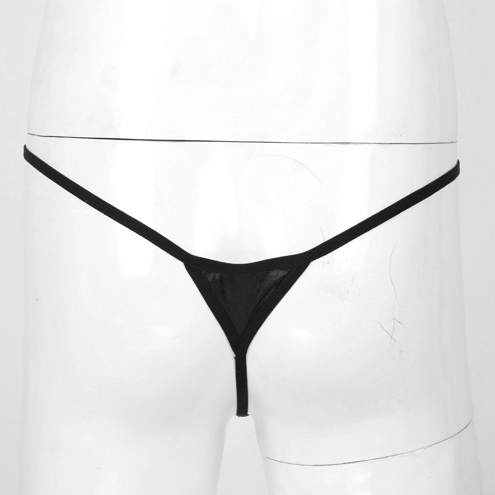 Man Nightwear See Through Set Gay Crossdress Transparent Lingerie Silky Satin