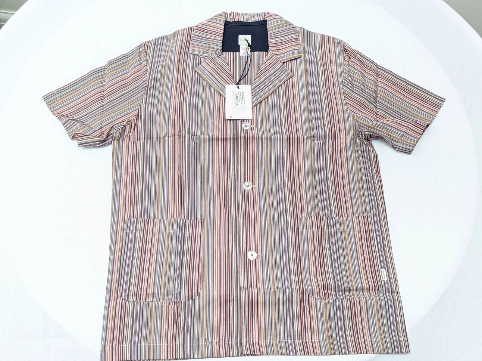 Paul Smith Pyjama Set - BNWT Signature Stripe Short Sleeve Top & Long Bottoms