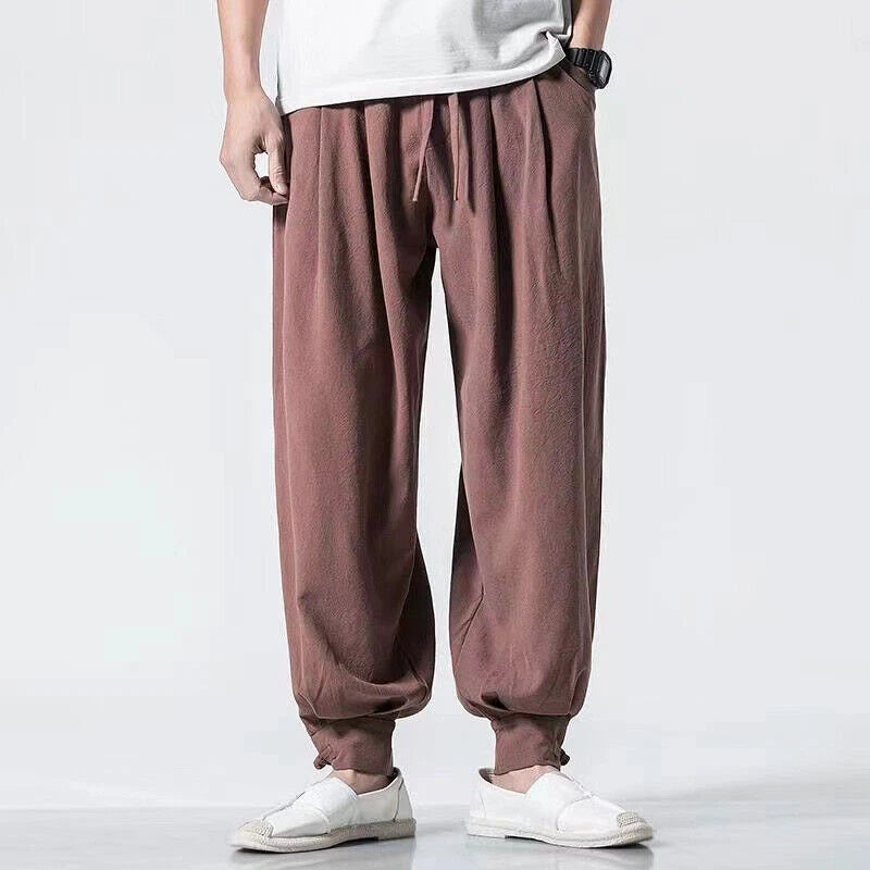 Cotten Tai Chi Pants Wu Shu Pants Martial Art Kung Fu wing chun Pants black blue