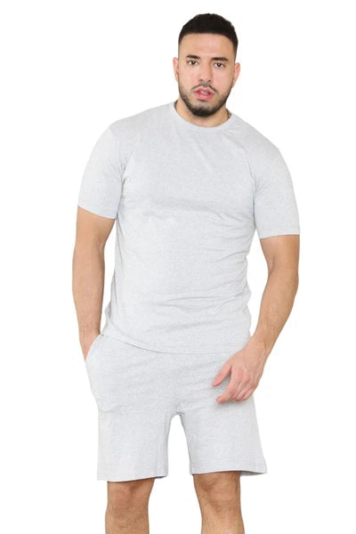 2 Pack Mens Pyjamas T Shirt Shorts Set Nightwear Loungewear Short Sleeve Pjs