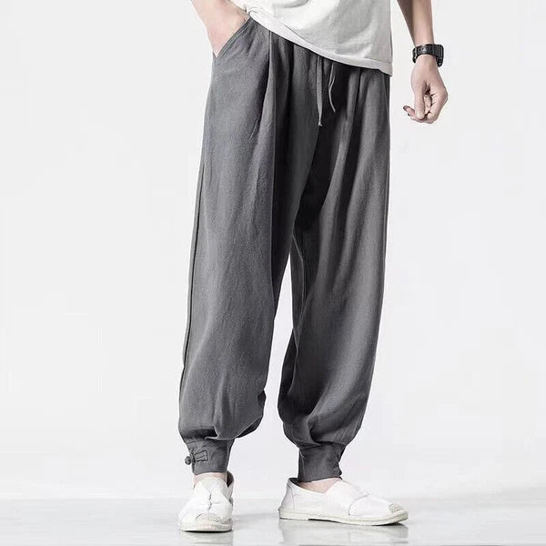 Cotten Tai Chi Pants Wu Shu Pants Martial Art Kung Fu wing chun Pants black blue