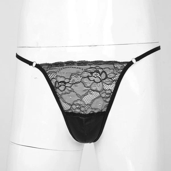 Man Nightwear See Through Set Gay Crossdress Transparent Lingerie Silky Satin