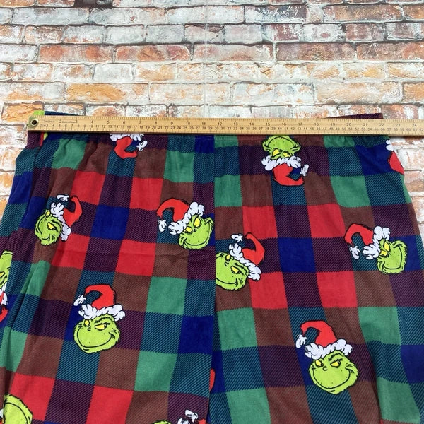 Grinch Christmas Pajamas Adult 2XLT Tall Plaid PJ Set Holiday Mens